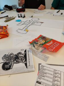 Bild vom Spieltisch: Shadowdark auf der Bircon 2025